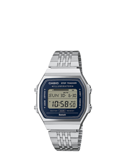 Casio ABL-100WE-2AEF Unisex Classic 41mm LCD Bracelet Strap Digital Watch, Blue, Blue