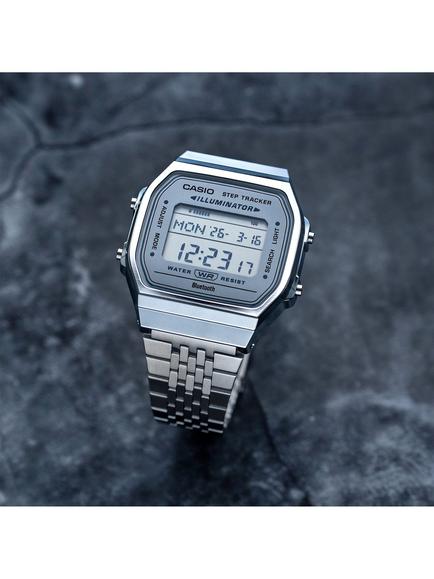 Casio ABL-100WE-7AEF Unisex Classic 41mm LCD Bracelet Strap Digital Watch, White - view 2, White