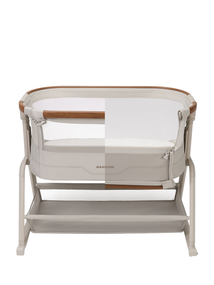 Maxi-Cosi Iora Plus Bedside Crib & Bedsheets, Natural - view 2, Natural