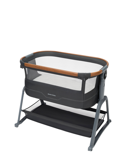 Maxi-Cosi Iora Plus Bedside Crib & Bedsheets, Grey, Grey
