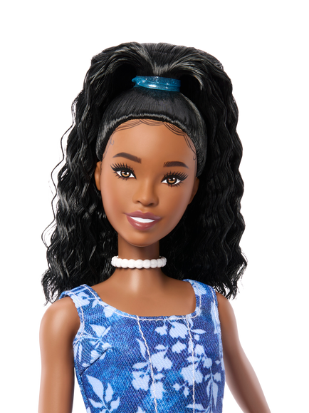 Barbie Fashionistas Floral Denim Doll - view 2, Multi