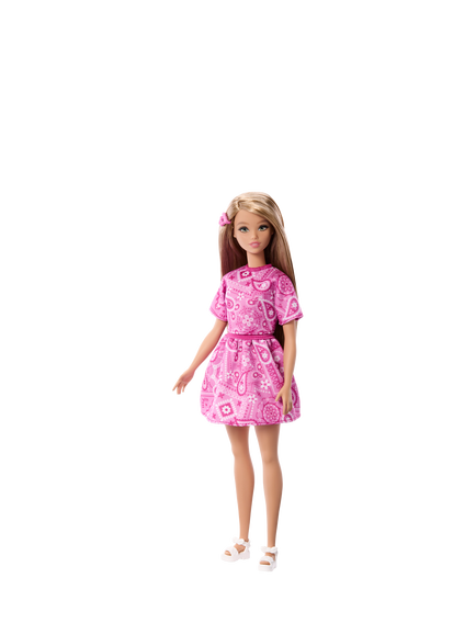 Barbie Fashionista Doll, Pink Paisley, Multi