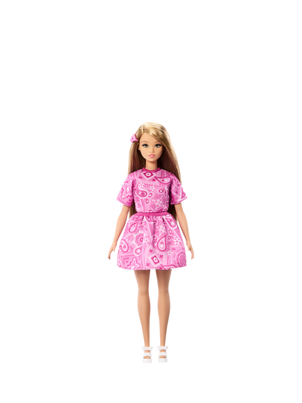 Barbie Fashionista Doll, Pink Paisley - view 2, Multi