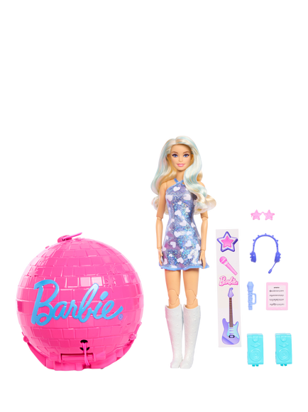 Barbie Roll and Reveal Pop Star Doll, Multi