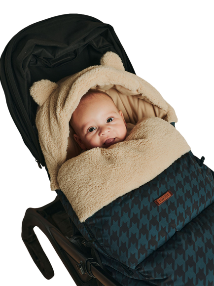 Toastie Cloud-Lined Baby Footmuff, Midnight Navy - view 2, Midnight Navy