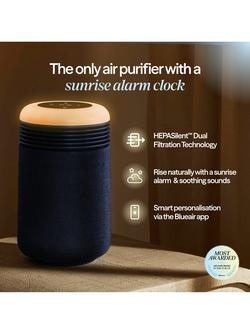 Blueair Mini Restful Sunrise Clock Air Purifier, Midnight Blue - view 2, Midnight Blue