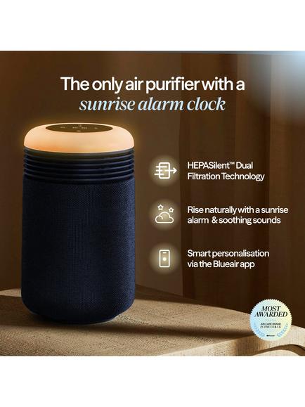 Blueair Mini Restful Sunrise Clock Air Purifier, Midnight Blue - view 2, Midnight Blue