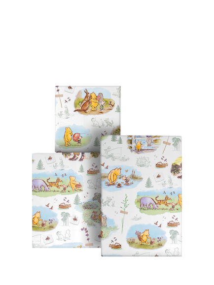 Hallmark Winnie the Pooh Wrapping Paper, 2m, Multi - view 2, Multi