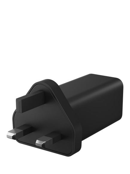 HP GaN USB-C 65W Wall Charger, Black, Black