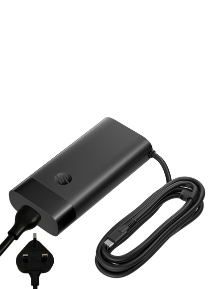 HP Laptop USB-C Charger, 140W, Black, Black