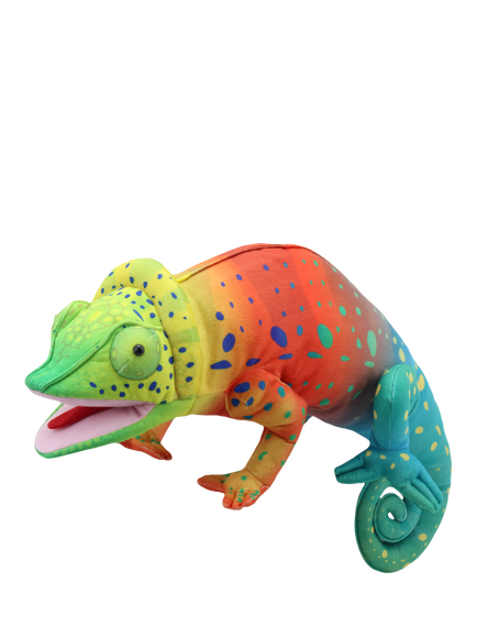Puppet Company Rainbow Chameleon Hand Puppet, Multi
