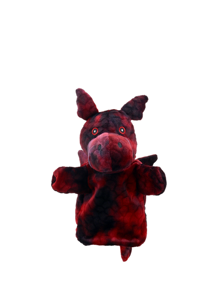 Puppet Company Dragon Eco Hand Puppet, Red, Red