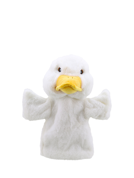 Puppet Company Duck Eco Hand Puppet, White, White