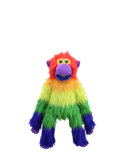 Puppet Company Rainbow Monkey Hand Puppet, Multi