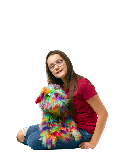 Puppet Company Rainbow Monster Hand Puppet - view 2, Multi