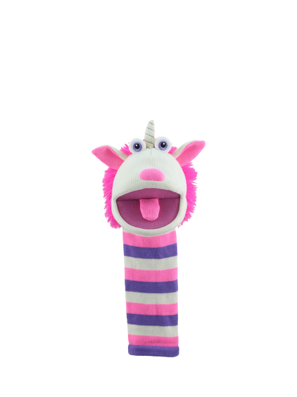 Puppet Company Twinkle Unicorn Eco Sockette Hand Puppet, Multi