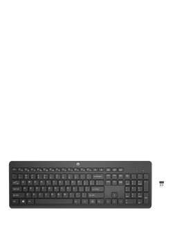 HP 230 Wireless Keyboard, Black, Black