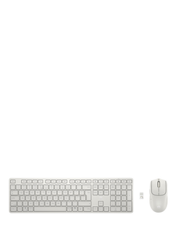 HP 490C Wireless Keyboard & Mouse Combo, White, White