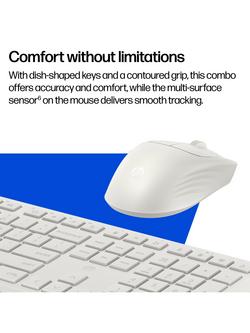 HP 490C Wireless Keyboard & Mouse Combo, White - view 2, White