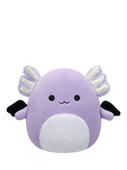 Squishmallows Monica the Purple Axolotl Bat 7.5" Plush Soft Toy, Multi