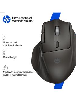 HP 780M Fast Scroll Wireless Mouse, Black - view 2, Black