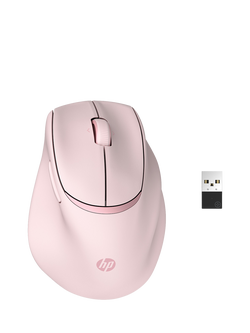 HP 720M Tilt Ergonomic Wireless Mouse, Pink, Pink