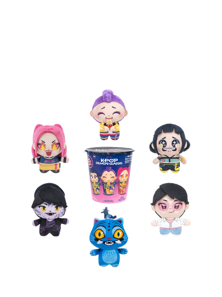 K-Pop Demon Hunters 3" Mystery Mini Ramyeon Plush Soft Toy, Assorted, Multi