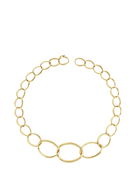 Dinny Hall Wave Statement Necklace, Gold