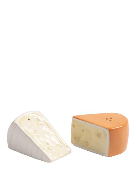 &k Amsterdam Cheese Wedge Salt & Pepper Set, Yellow Multi, Yellow Multi