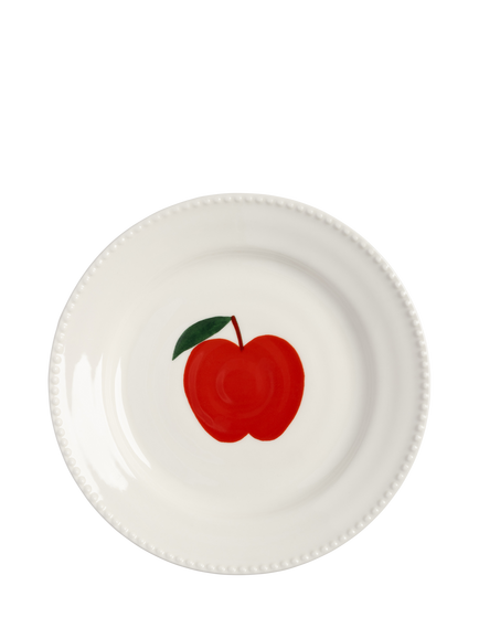 &k Amsterdam Hal Haines Side Plates, Set of 4, Multi - view 2, White Multi