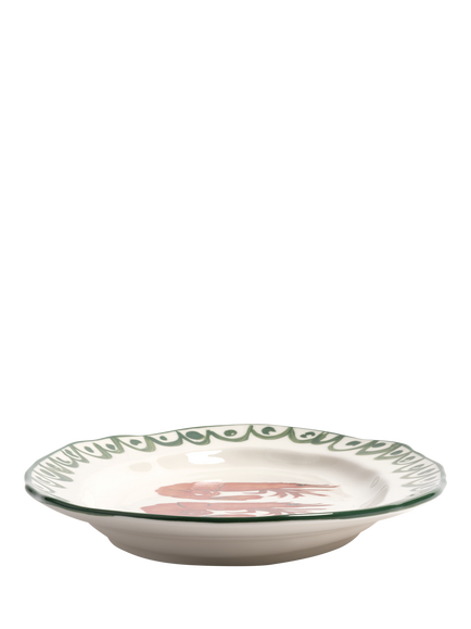 &k Amsterdam Sirène Shrimp Oval Platter - view 2, Red Multi
