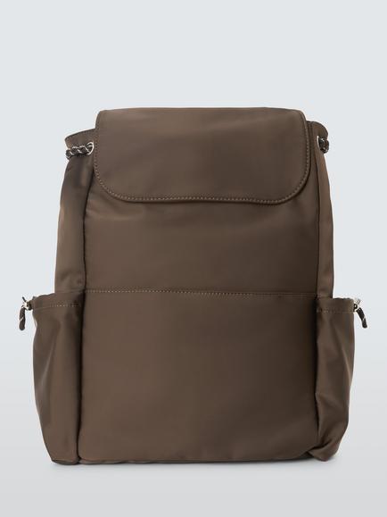John Lewis Nylon Backpack, Choc, Choc