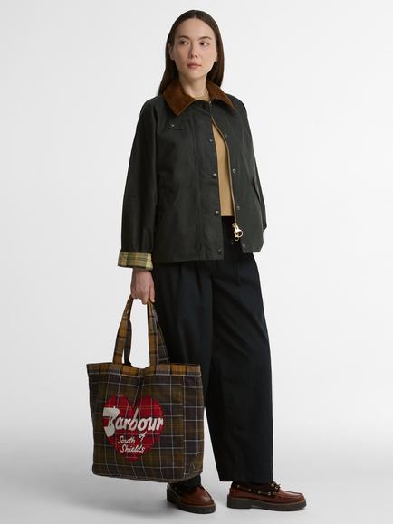 Barbour Heart Tote Bag, Classic/Cardinal - view 2, Classic/Cardinal