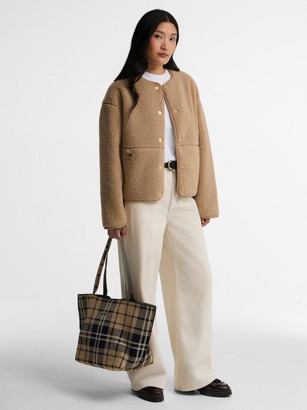 Barbour Layla Large Tote Bag, Birchwood Tartan - view 2, Birchwood Tartan