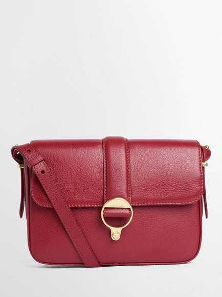 Barbour Rosa Leather Crossbody Bag, Red, Red