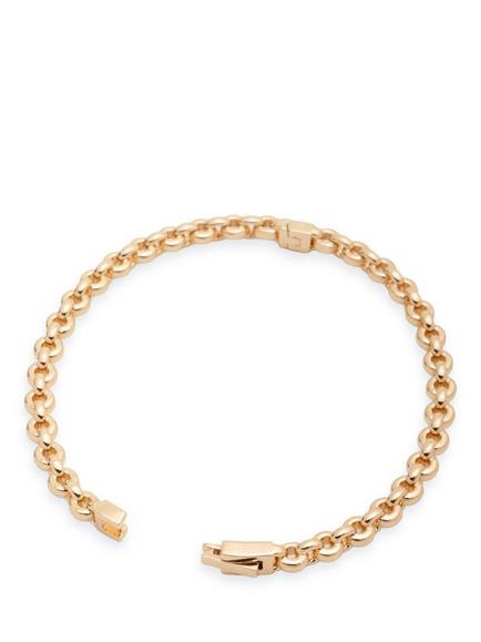 Lauren Ralph Lauren Beckett Interlocking Link Open Bangle, Gold - view 2, Gold