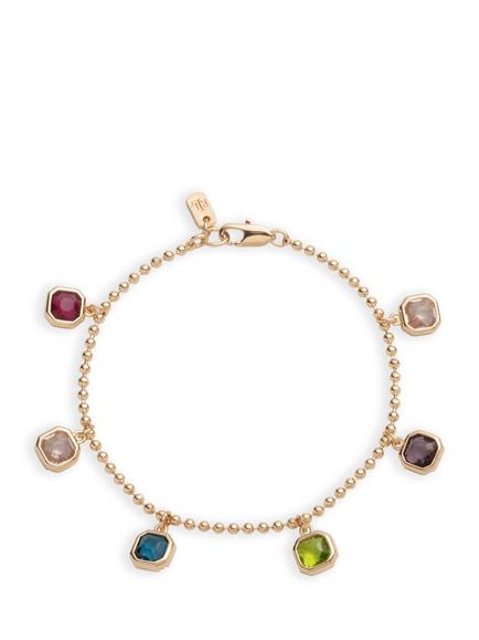 Lauren Ralph Lauren Darlene Charm Beaded Bracelet, Gold/ Multi, Gold/ Multi