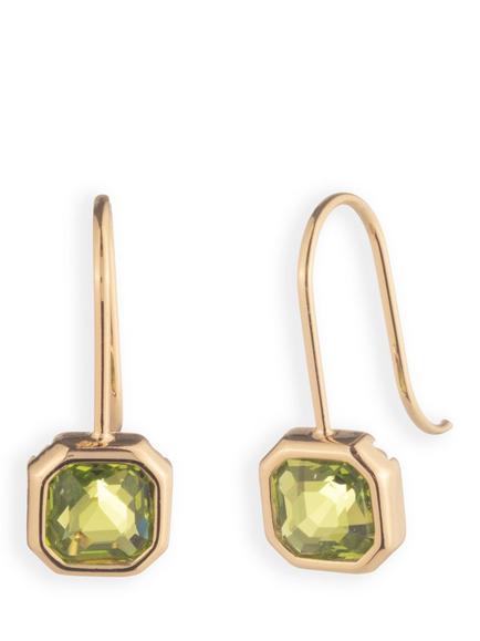Lauren Ralph Lauren Darlene Drop Earrings, Gold/ Green, Gold/ Green