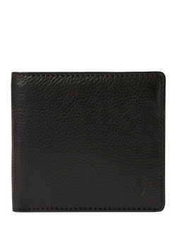 OSPREY LONDON Deboss East West Leather Billfold Wallet, Black