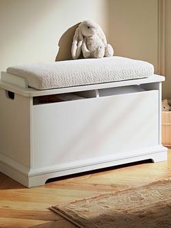 CuddleCo Beaumont Storage Box & Cushion Set, White - view 2, White