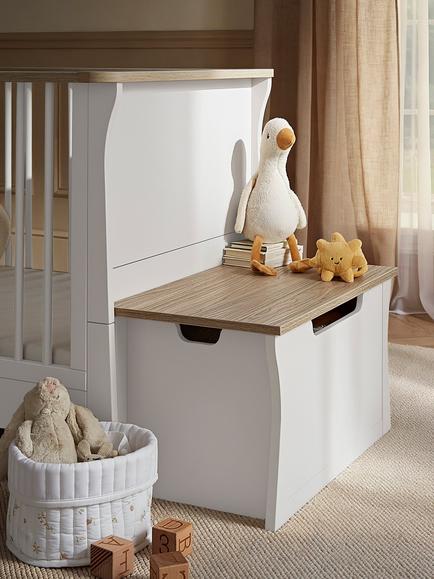 CuddleCo Clara Storage Chest - view 2, White