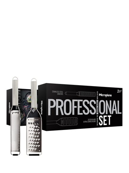Microplane Professional Extra Coarse Grater & Zester Set, 2 Piece - view 2, Stainless Steel