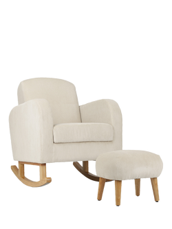 CuddleCo Etta Nursing Chair & Footstool, Natural, Natural