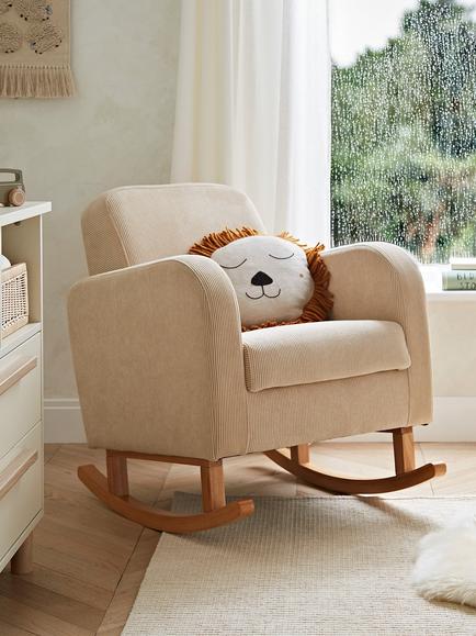 CuddleCo Etta Nursing Chair & Footstool, Natural - view 2, Natural