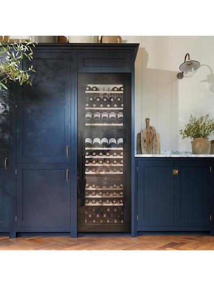 Caple WC1796BG Integrated Wine Cooler, Black Glass - view 2, Black Glass
