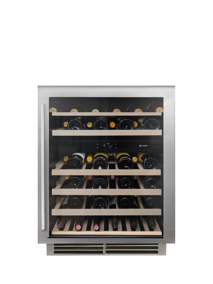 Caple WI6135 Integrated Wine Cooler, Stainless Steel, Stainless Steel