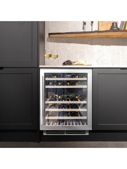 Caple WI6135 Integrated Wine Cooler, Stainless Steel - view 2, Stainless Steel