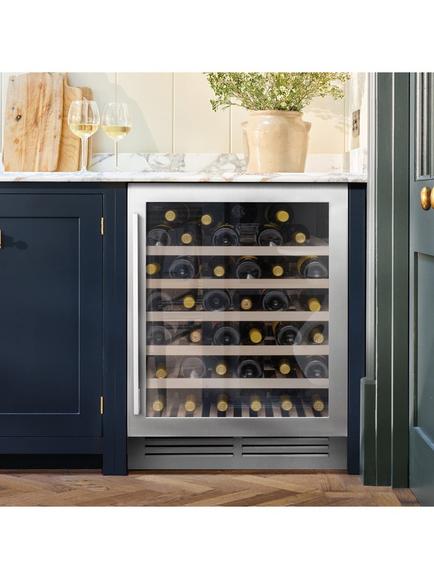 Caple WI6142 Integrated Wine Cooler, Stainless Steel - view 2, Stainless Steel