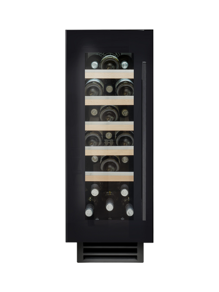 Caple WI3155BG Integrated Wine Cooler, Black Glass, Black Glass