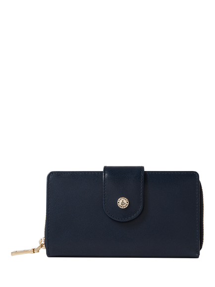 OSPREY LONDON Adaline Leather Purse, French Navy, French Navy